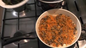 Суп с морской капустой (ламинарией) и грибами - вегетарианский рецепт