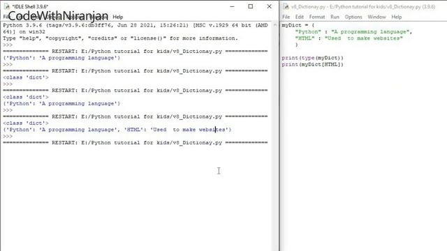 #8 Dictionaries in Python | Python tutorial for kids | Python for kids
