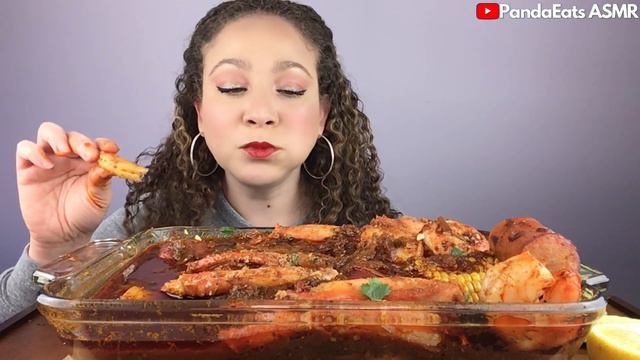 ASMR DESHELLED SEAFOOD BOIL| KING CRAB & TIGER SHRIMP IN BLOVES SMACKALICIOUS SAUCE| EATING SOUNDS