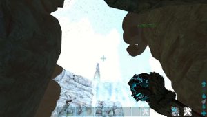 Ark Official How To Mesh Island Ice Cave with Canoe Method | PvP ARK: Survival Evolved