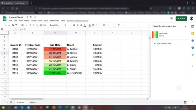 Easy Conditional Formatting in Google Sheets