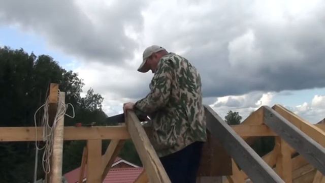 Часть 4. Строительство мансардной  крыши.