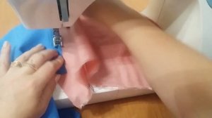 Обработка кармана с отрезным бочком (с подкладкой). Урок №17..mp4