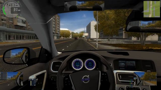 City Car Driving - 2012 Volvo S60 T6 R-Design Mostly Calm Driving