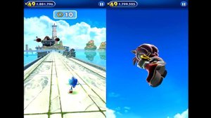 Sonic Dash Sonic VS Amy Gameplay (iOS, Android) Part 1