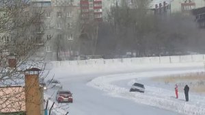 Зимние ипподромные гонки 2014 Омск (9з)