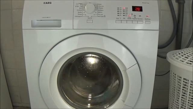 AEG Lavamat Protex L72475FL Rinse with extra rinse program washing machine test example lavadora 22 смотреть онлайн