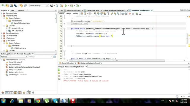 Java Prog#112 Simple Way To Create PDF File Dynamically Using iTextPdf in NetBeans Java Projects смотреть онлайн