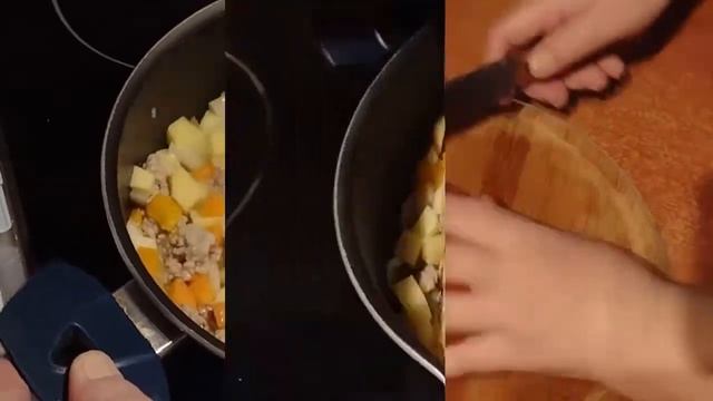 Самый быстрый овощной суп с фаршем