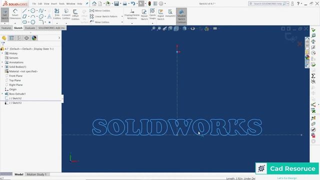 Solidworks 2022 Text Tutorial | Solidworks Beginner Tips | Cad Resource