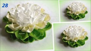 50 моих цветов из атласных лент, ссылки на работы канзаши Лерита ? 50 diy satin ribbon flower
