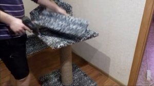 Домик для котов. Как сделать когтеточку. Своими руками.