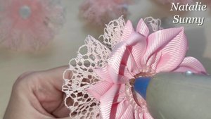 Банты кувшинки 🍒 / канзаши / DIY