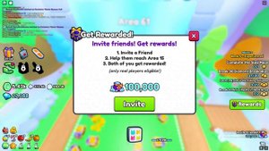 HOW TO GET INVITE FRIENDS REWARD FOR DIAMONDS in PET SIMULATOR 99! ROBLOX