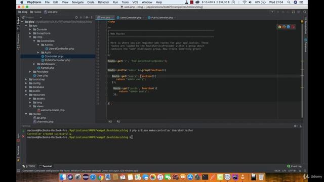 Lesson 11: Route Namespaces - Ultimate Laravel course