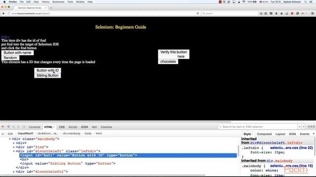 Learning Selenium Testing Tools: Find Web Elements by ID, Name, Dom Using Firebug|packtpub.com
