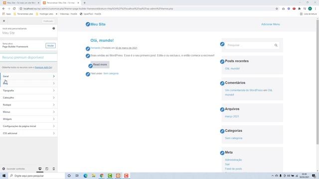 Como alterar e personalizar o Tema do Site no Wordpress - Aula 4 - Curso WordPress смотреть онлайн