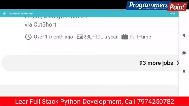 Python Salary 2021, Python Full Stack Development Salary in India, Python jobs for freshers in Indi