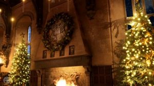 Хогвартс. Рождество в Большом зале. Зимний вечер. Hogwarts. Christmas in the Hogwarts. Great Hall.
