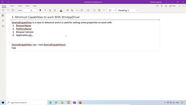 3. WinAppDriver Tutorial | Minimum DesiredCapabilities to work with WinAppDriver смотреть онлайн