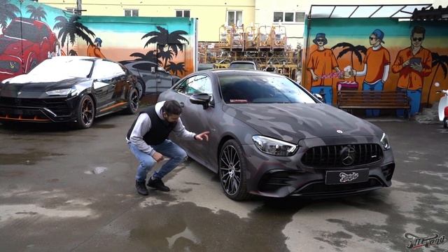 Mercedes E53. Оклейка в комуфляж. Оклейка престижного Автомобиля Мерседес-бенз е53 / mercedes-benz