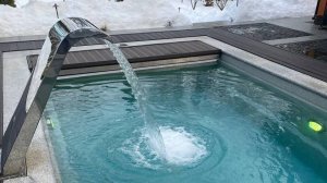Спа-зона в загородном доме- сауна, хаммам, джакузи и уличный бассейн
