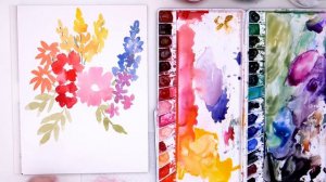 How to Paint a Rainbow Bouquet | #PaintingForBeginners