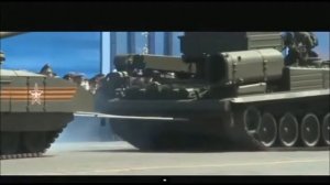 Танк Армата завис на параде