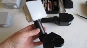 Корпус для датчика движения, подключение к прожектору, установка...