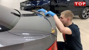 Установка лип спойлера на BMW 3 f30