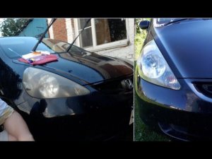 Восстановление фар средством с Алиэкспресса. Хонда Фит обретает зрение