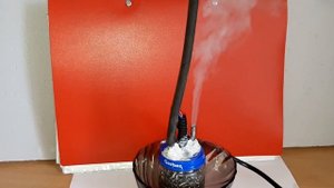 Дымогенератор для проверки впускного тракта автомобиля из паяльника.