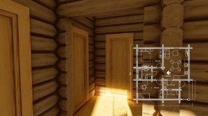 Проект дома из лафета