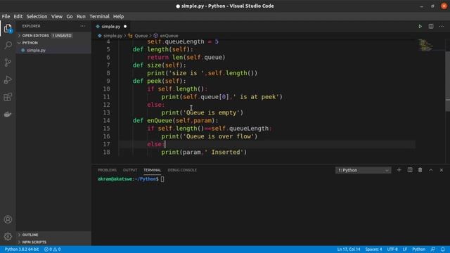 python- Queue data structure