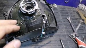 Mitsubishi Lancer 9, переделка оптики после умельцев
