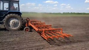 Работа борона пружинная. " Деметра" Самодельная