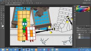 Numberblocks 12 Hugging 24 After Surviving a Terrible Disaster - Numberblocks fanmade coloring stor