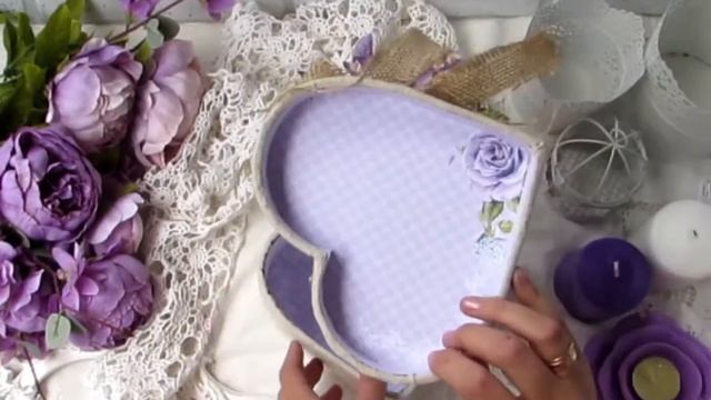 Свадебная коробочка в форме  сердца/ DIY