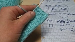 Красивый узор для лицевой глади. Подробный МК для поворотных и круговых рядов. Узоры спицами