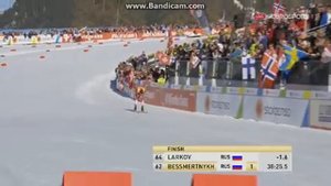 Ларьков Андрей. Финиш. ЧМ по лыжам 2019
