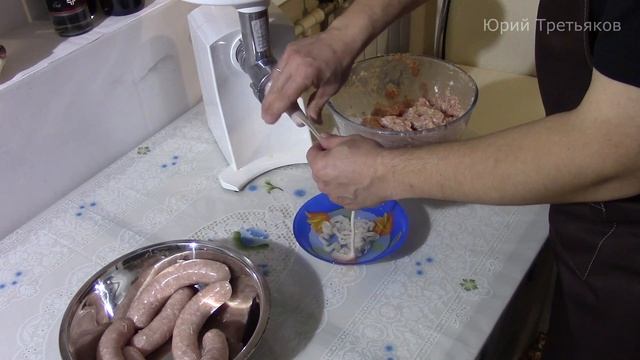 Домашние Жареные Куриные Колбаски, простой и вкуснейший рецепт! #Домашниеколбасы