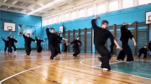 Первое таолу стиля "Тигр". Школа кунг-фу "Чёрный Дракон"