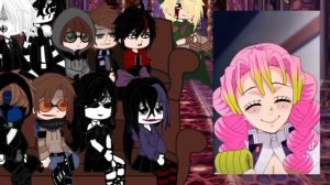 Los Creepypastas reaccionan a los pilares y lunas superiores🌸 //1/?//🌸