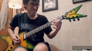 Washburn Dime ML plays "Tanah Airku" Blues Shuffle