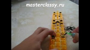 Rainbow loom. Панда из резиночек на станке: пошаговое видео!