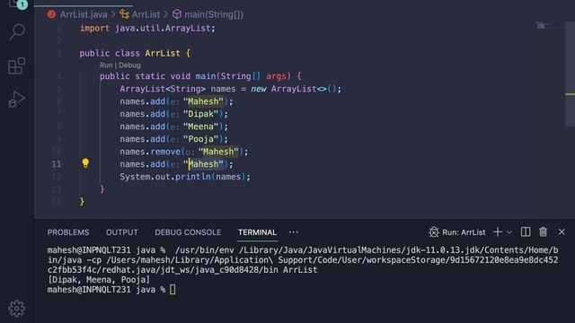 ArrayList in Java