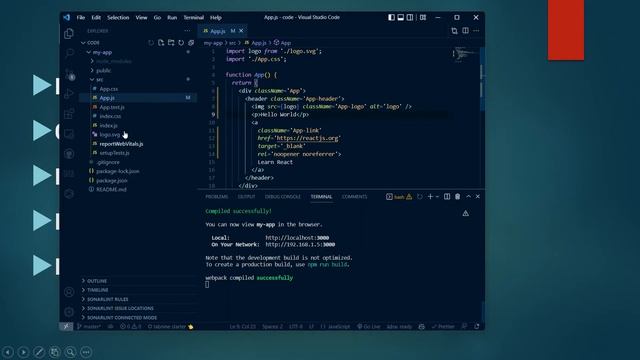 Complete React Beginner to Advanced - 2022 Part - 3 React Hello World - Create React App смотреть онлайн