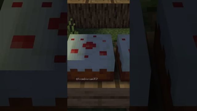 Zombie Girl Cake - minecraft animation #shorts смотреть онлайн