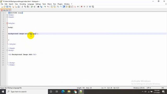 How To Add Background Image In Html (2023) | Image No Repeat | Full Screen