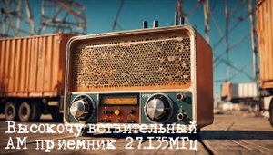 Высокочувствительный АМ приемник. 27.135МГц